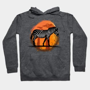 Zebra Silhouette - Savannah Hoodie